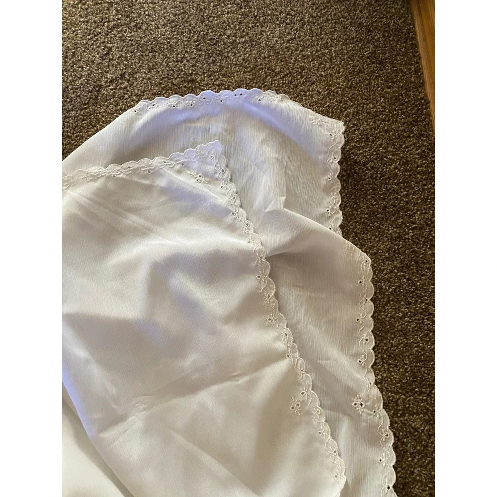 Vintage white tablecloth